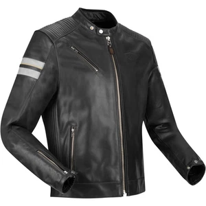Segura Romeo Leather Motorbike Motorcycle Jacket - Black / White