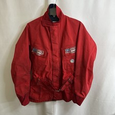 Vtg 80s Malcolm Smith Racing Gore Tex Motorcycle Enduro Jacket Mens Red Large