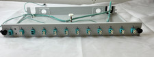 12 Port LC Duplex Fiber Optic Patch Panel Rack Mount OM3 Aqua MMF Used SPare