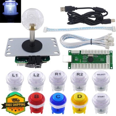 SJ@JX Arcade Stick DIY Kit USB Encoder PC