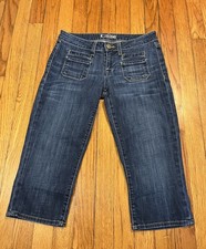 Vintage Y2K Hudson Jeans Low Rise Crop Capri Women’s Size 28 Front Pockets