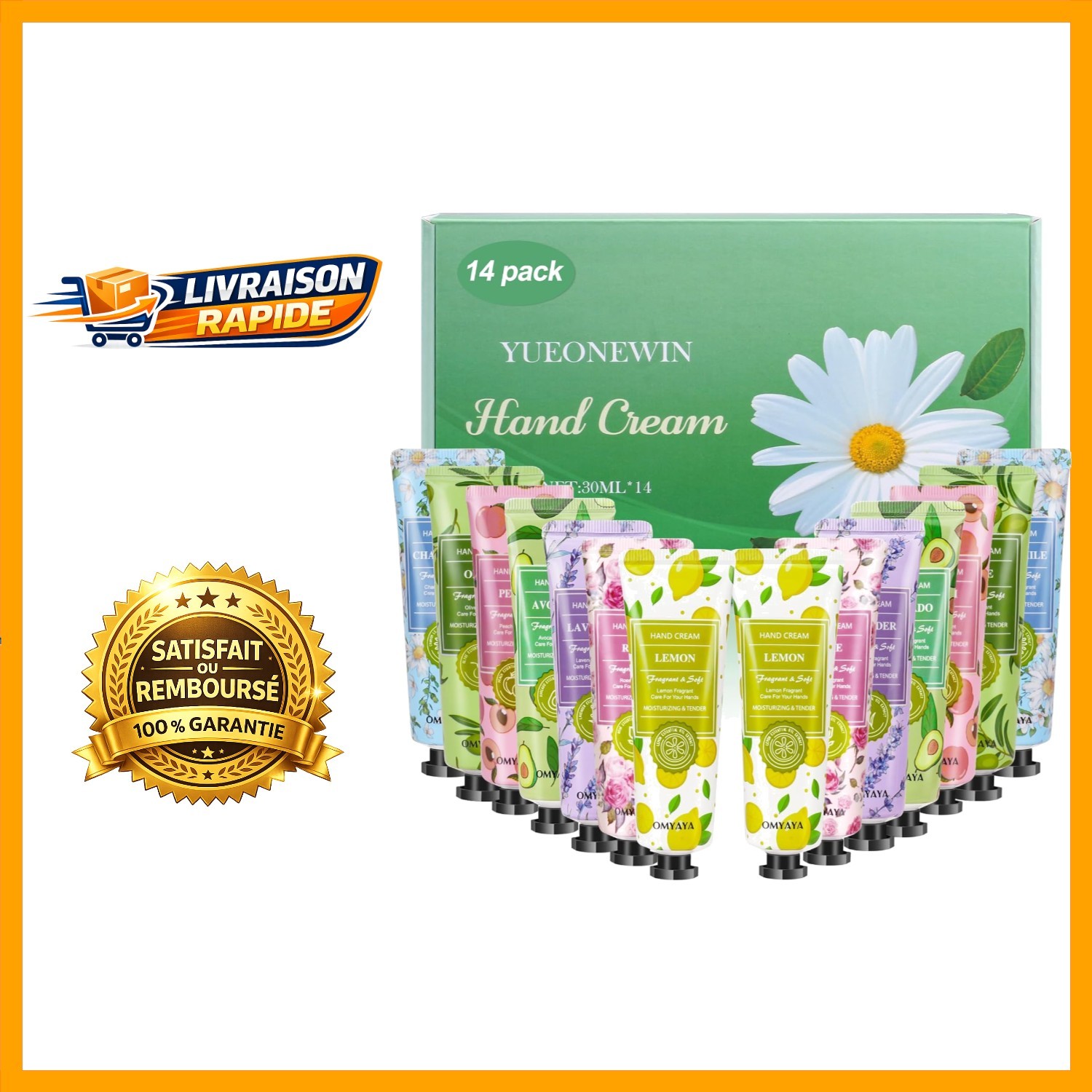 Coffret de crème de main réparatrice haut de gamme formule nourrissante velours