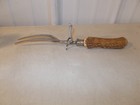 Vintage STAINLESS Antler Handle Meat Fork RUNNING DEER Germany — photo 3