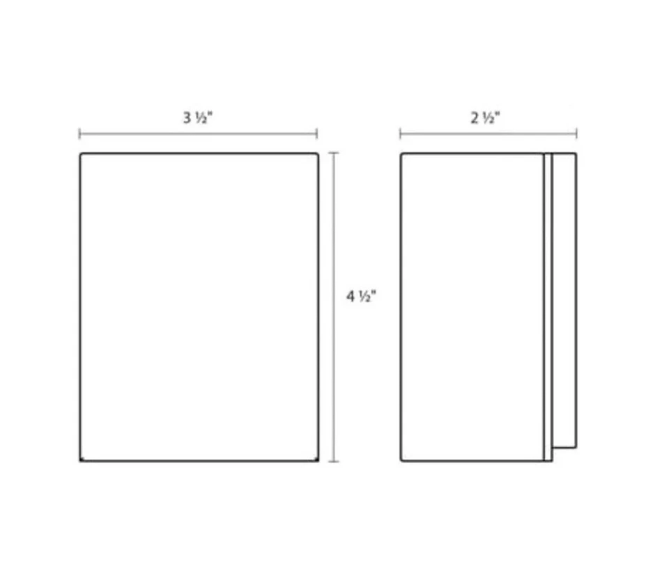 Aplique de pared exterior Sonneman Box 7340, 7340,72-WL - bronce texturizado Foto 3 de 4