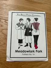 Park Bench Pattern Company Meadowlark Park Pattern No 16 Sewing Pattern