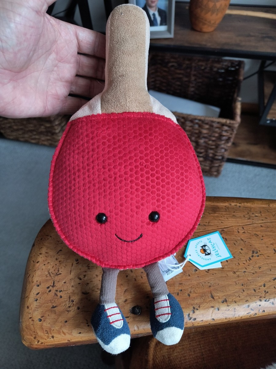 新作　新品　ジェリーキャット　卓球　スポーツ　ラケット　table tennis Amazon.com: Jellycat Amuseables Table Tennis Paddle Toy, 11