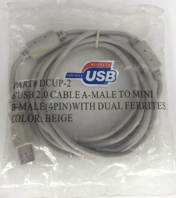 MINOLTA DCUP-2 High Speed 6' USB 2.0 Type A to Mini B 4Pin USB Camera Cable
