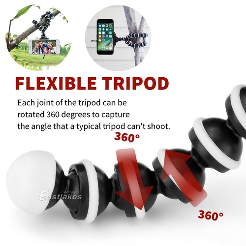 Flexible Octopus Tripod Stand | 3 in 1 | Universal Phone Mount | iPhone Samsung - Picture 6 of 16