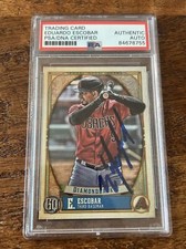 Eduardo Escobar IP Signed Gypsy Queen Card Psa Dna Coa Slab Autographed Mets