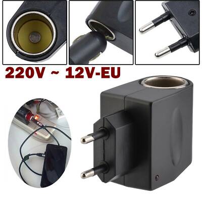 Auto Stecker Adapter Zigarettenanzünder Steckdose Konverter 220V AC zu 12V DC