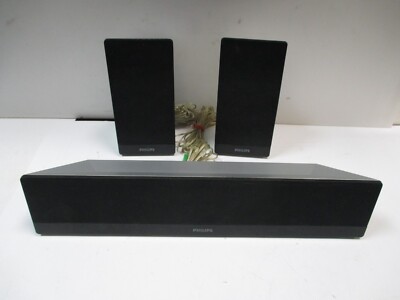 3 X Philips Center Speaker CS 3544 E with  left and right only test working