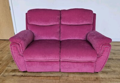 SCS Living Ashton Fabric Seater Sofa Fuchsia Pink RRP £879