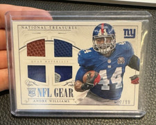 2014 National Treasures NFL Gear Materials Quad /99 Andre Williams Rookie RC