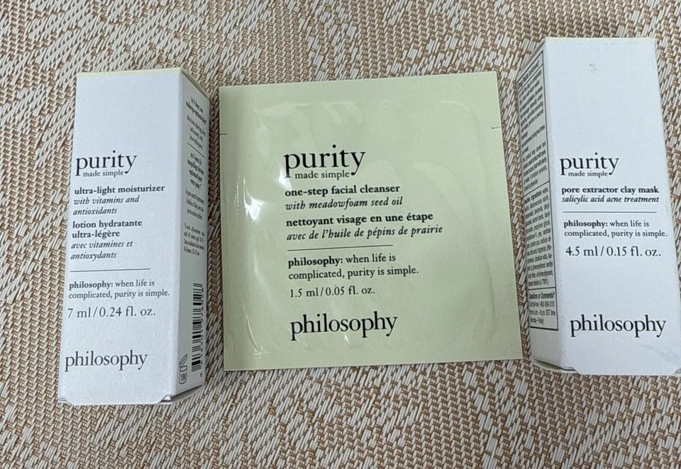 Lot Of 9Philosophy Purity Cleanser, Pore Extractor Clay Mask&Moisturizer Ny#32 - Image 4 of 4