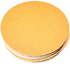 50pc 6 Psa Stick On Sandpaper Disc 36 Grit Ao Browngoldline Usa Made Inch P36