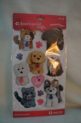 American Girl Crafts ''Stacked Stickers'' New In Sealed Packaging I LOVE PETS