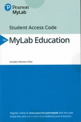 MyLab Education with Enhanced Pearson eText -- Access Card -- for Classroom Man