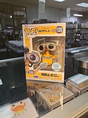 Funko Pop! Vinyl: Pixar - Wall-E with Hubcap Exclusive #1121 Ships W/ Protector 
