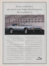 If you drive 1 car to your high school reunion: Jaguar XJS ad 1993 Nwk