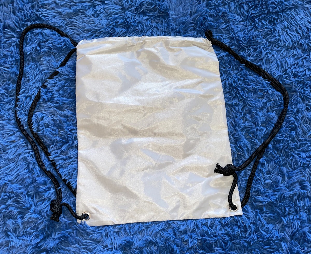 Hunter Gray Silver Drawstring Backpack 13” x 16” | eBay