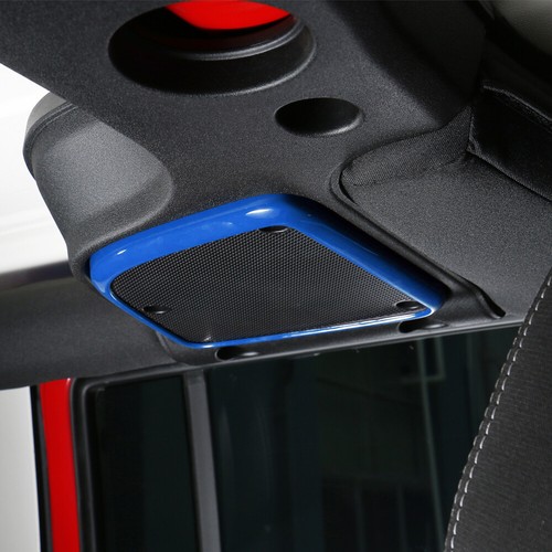 Cubierta de borde de decoración de marco de altavoz de techo superior 2 piezas para Jeep Wrangler JK JKU 2007-17 - Imagen 61 de 70