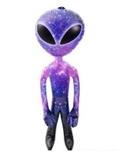 36" Galaxy Alien UFO Inflate Space Birthday Party Decoration and Toy