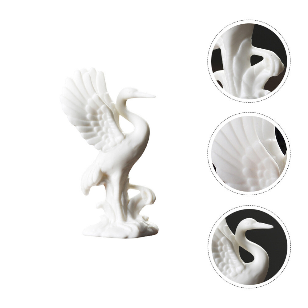 Ceramic Flying Heron Statue for Table Decor eBay
