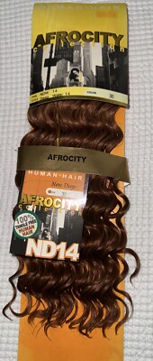 AFROCITY Human Hair Deep Water 14  Color 30 Weft/sew In.