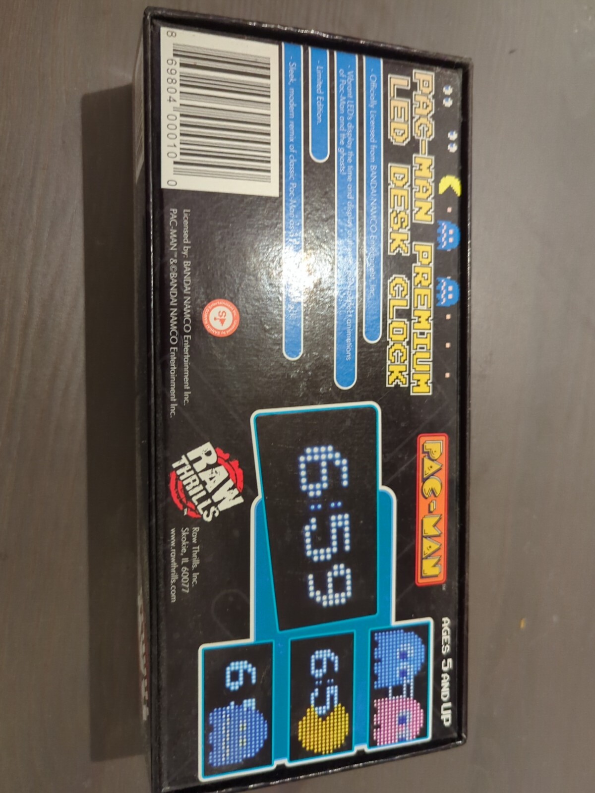 PacMan Premium LED Desk Clock Designed by Raw Thrills. NEVER OPENED eBay