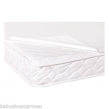  Bettschutzeinlage Betteinlage Bett Unterlage wasserdicht Folie / Molton  weiss