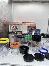 The Original Magic Bullet 22 Piece Deluxe Set Used, original Box. Recipe Book