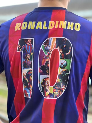 Barcelona Concept Football Jersey Tribute Ronaldinho Shirt
