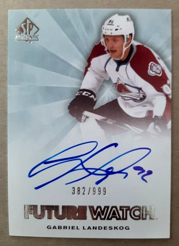 JUSTIN BARRON FUTURE WATCH 2021-22 UD SP AUTHENTIC AUTOGRAPH SP /999 ROOKIE #185 - Image 3 of 4