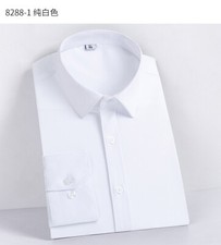 Mens Dress Shirts Long Sleeves Formal Business No Iron Bamboo Casual Shirts Tops