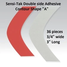 Sensi Tak Red Liner Tape by Walker Tape 1 pack = 36 pieces Shape A