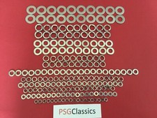 200 Pcs Quality Universal Motorcycle Rebuild Stainless Steel Washers Flat Spring