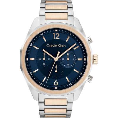 Herrenuhr CK CALVIN KLEIN ARCHITECTURAL 25200265 Multifunktion Edelstahl Blau