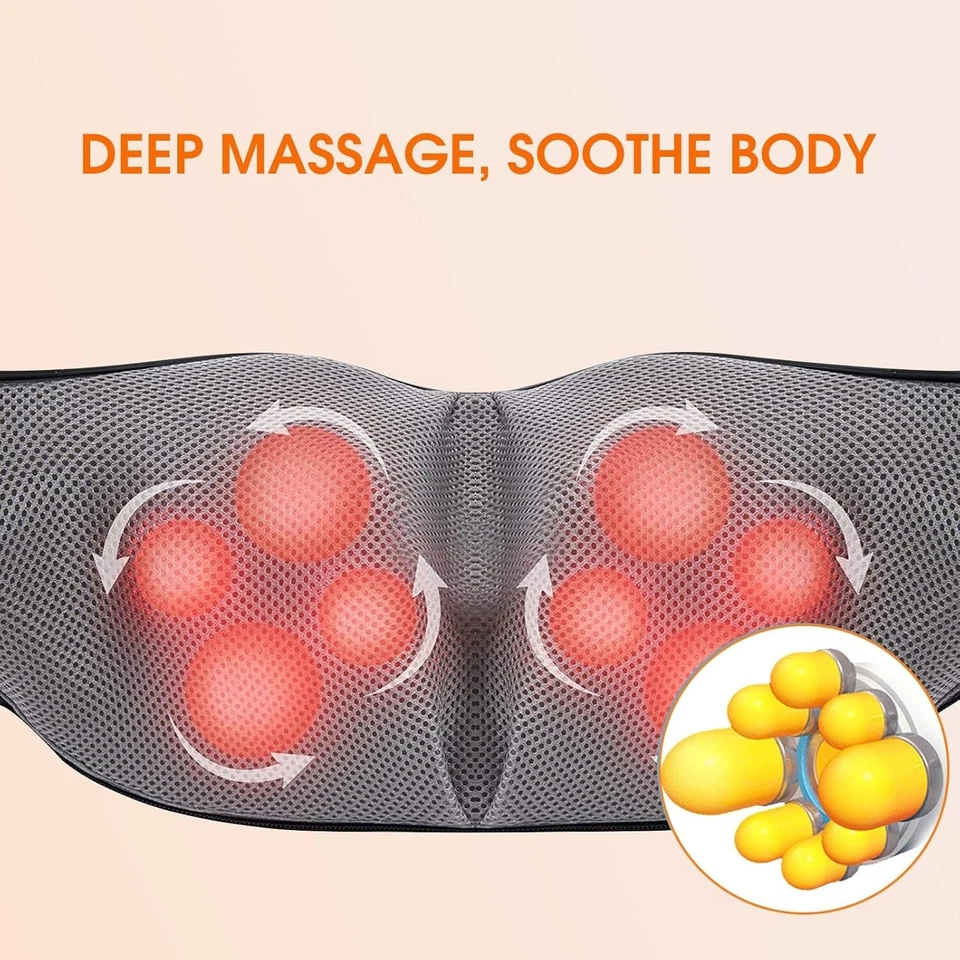 Deep Tissue Massage Wand with Heat - Adjustable Shiatsu Massager for Home & Car - image 4 of 4
