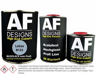 Lotus B133 Liquid Blue Metallic 1,25L Basislack Klarlack Härter Autolack spritzf