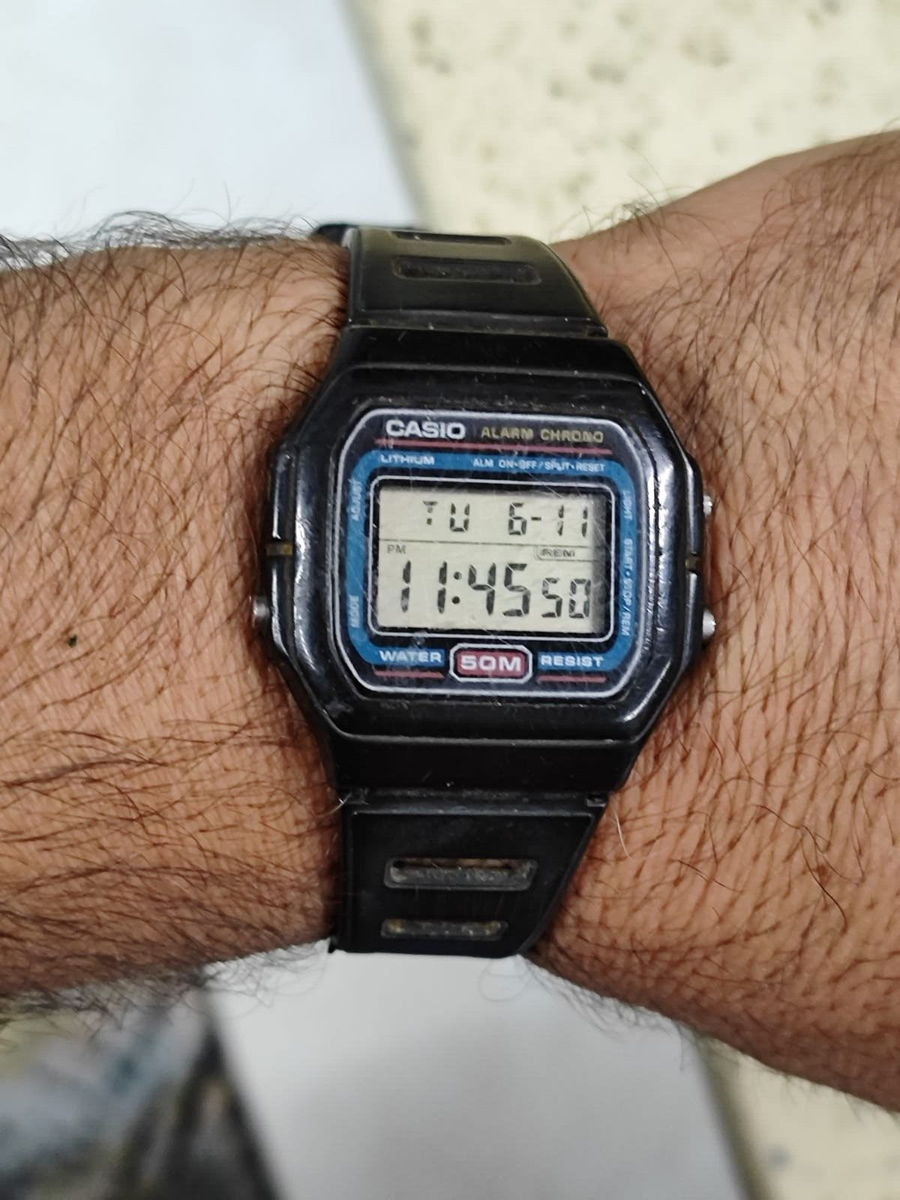 CASIO W-71 mod 549 ALARM CHRONOGRAPH VINTAGE WORKING | eBay
