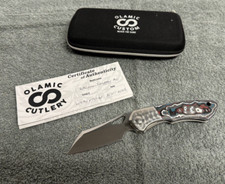 Olamic WhipperSnapper BL Knife - Nebula Fat Carbon Scales, Wharncliffe CTS-XHP