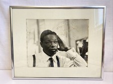 Nat King Cole Signed/Autographed Framed Display 