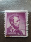 ABRAHAM LINCOLN 4 CENT PURPLE STAMP VERY RARE ! OFFERS EXCEPT  — photo 1