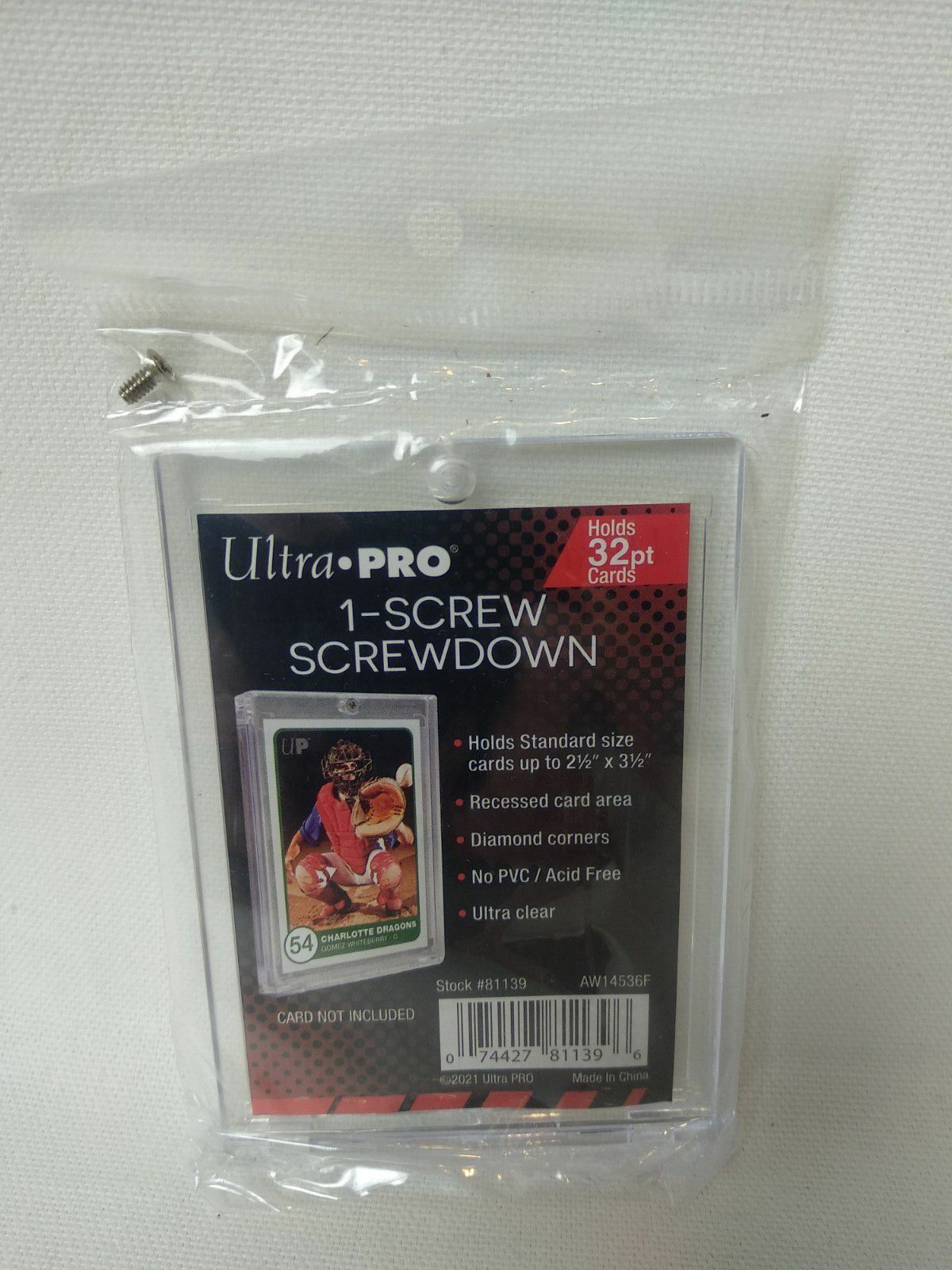 Thumbnail - Ultra Pro 1-screw Screwdown Card Holder -32pt- Halter Mit Schraube