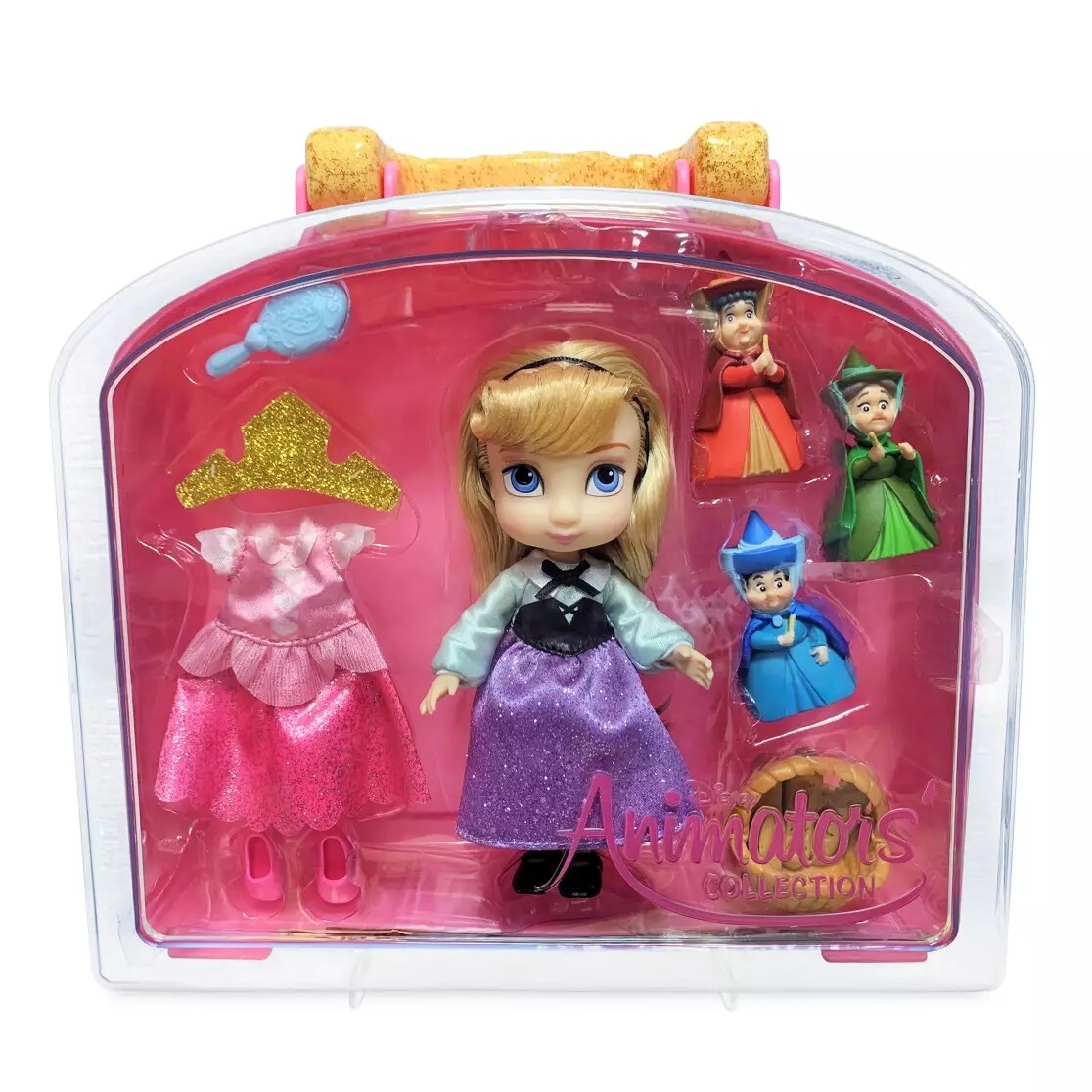 Aurora Disney Animators' Collection Mini Doll Play Set – Sleeping