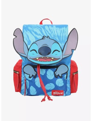 Disney bioworld stitch face pocket slouch backpack Disney bioworld stitch face pocket slouch | Mercari main image 3