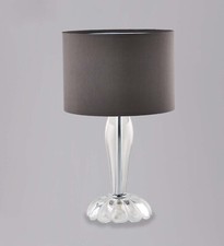 Image of Classic Crystal Table Lamp Transparent Chrome with 1 Light Luxury LGT 136