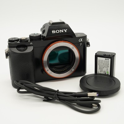 Sony Alpha A7 ILCE-7 24.3MP Full Frame Mirrorless Camera Body Shutter Count 54K