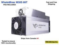 MicroBT WhatsMiner M30S 86T - Used, Tested and Fast Shipping from Canada