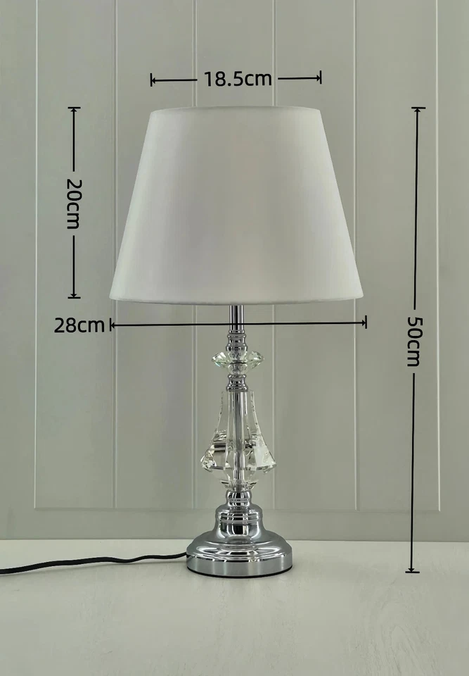 Modern Luxury Bedside Lamp With Crystal Base For Living Room,Bedroom - image 4 of 4